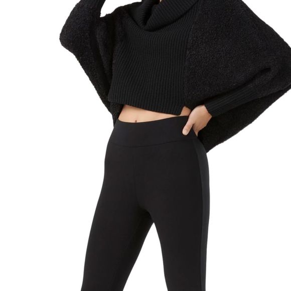 BCBG Flare Leg Black Pants - go from business to festival - Picture 4 of 9